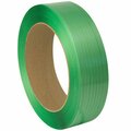 Pac Strapping Products 5800' x 1/2'' Green Polyester Strapping Coil with 16'' x 6'' Core 442SPE5800G